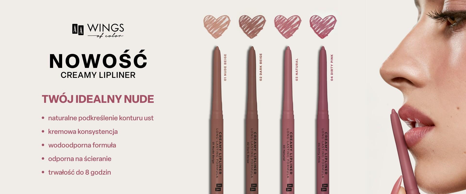 Nowość AA Wings of Color: Creamy Lipliner dla trwałego i precyzyjnego makijażu ust